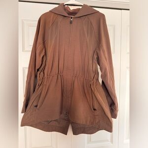 Athleta Triumph Hybrid Jacket Mauve/Brown size LG